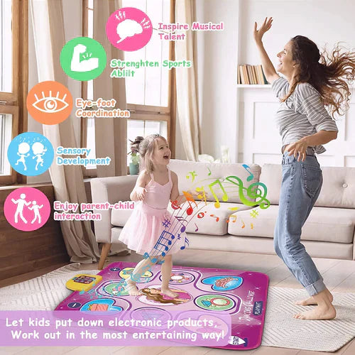 RhythmGlow - Interactive LED Dance Mat for Kids