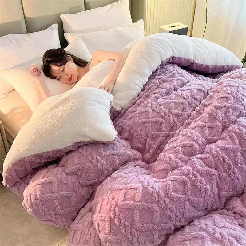 SereneSleep Winter Duvet Cover - Cozy Fleece Set