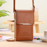 LuxeTouch Bag - Elegant Shoulder Bag with Built-In Phone Holder
