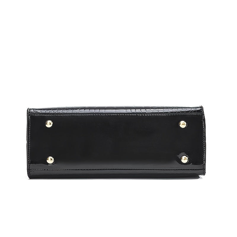 EliteGlam Bag - Elegant Faux Leather Handbag