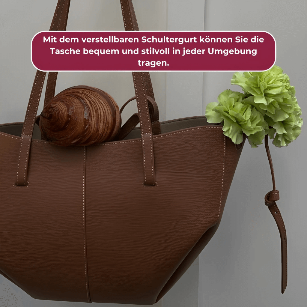 LeatherCross Crossbody Bag - Stylish Bag with Top Handles