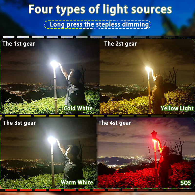 PowerGlow - Rechargeable LED Camping Lantern with Magnetic Base
