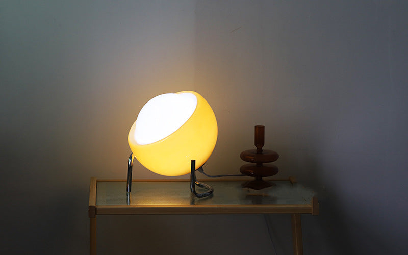 RetroGlow - Scandinavian Glass Table Lamp