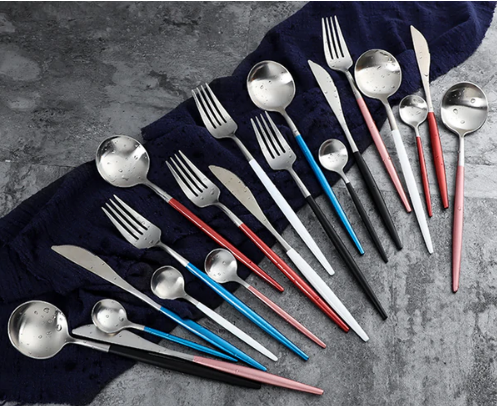 Luxe 24-Piece Gold-Silver Cutlery Set