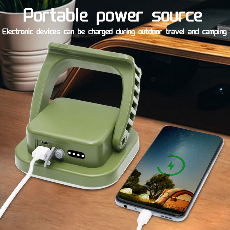 PowerGlow - Rechargeable LED Camping Lantern with Magnetic Base