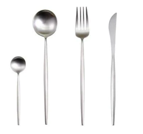 Luxe 24-Piece Gold-Silver Cutlery Set