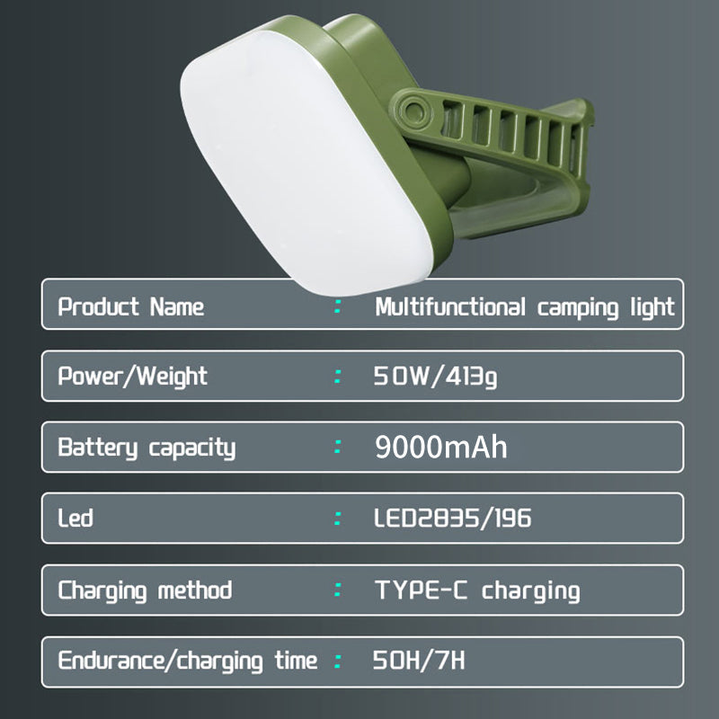 PowerGlow - Rechargeable LED Camping Lamp