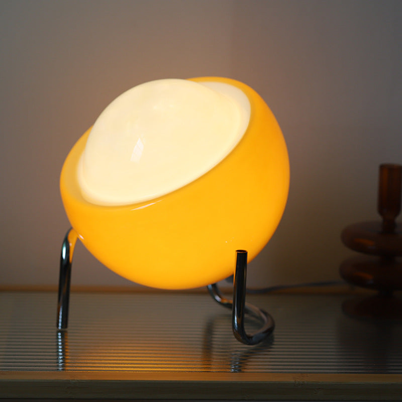 RetroGlow - Scandinavian Glass Table Lamp