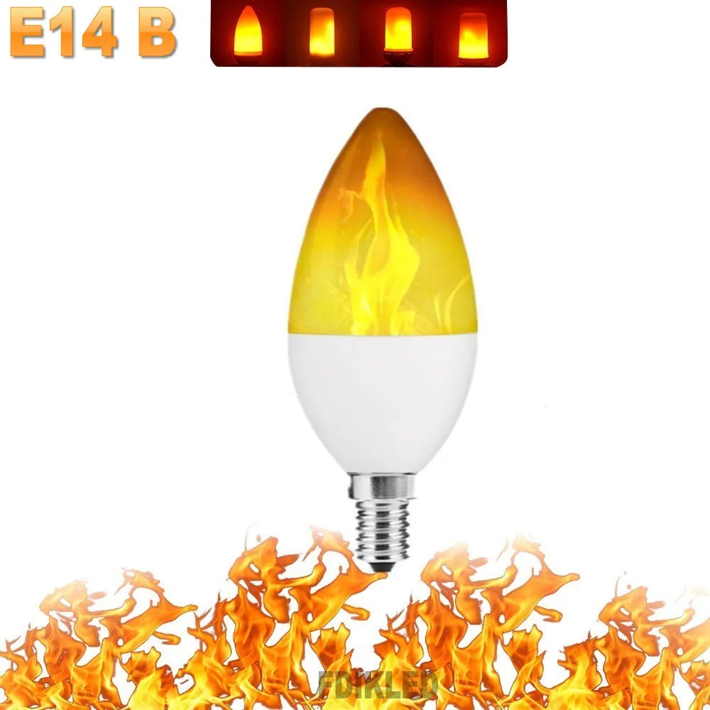 FlameGlow LED Party Lamp - 4 Flame Modes