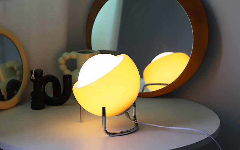RetroGlow - Scandinavian Glass Table Lamp