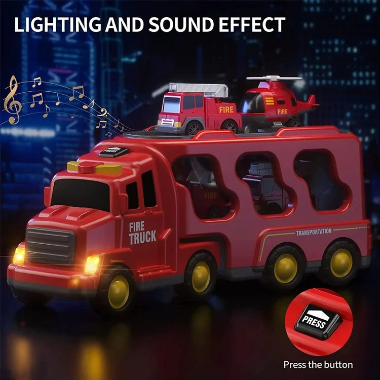 FunCity Trucks - Light and Sound Truck Play Set for Kids