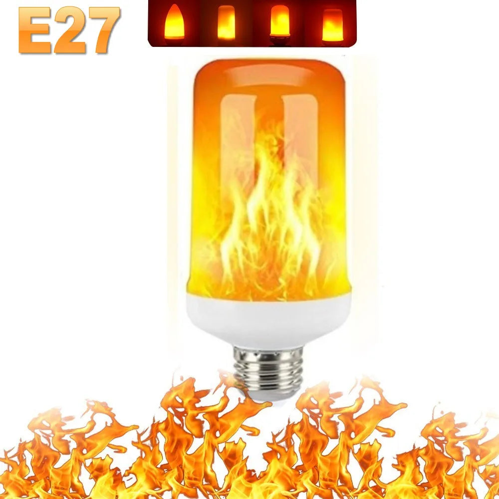 FlameGlow LED Party Lamp - 4 Flame Modes