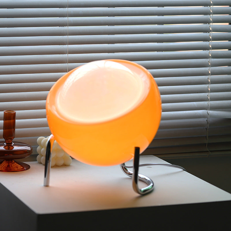 RetroGlow - Scandinavian Glass Table Lamp