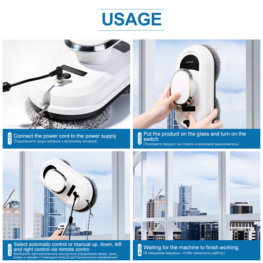 CleanBot - Smart Robot Window Cleaner