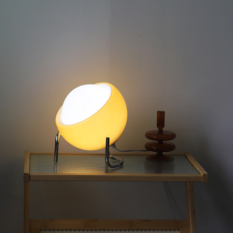 RetroGlow - Scandinavian Glass Table Lamp