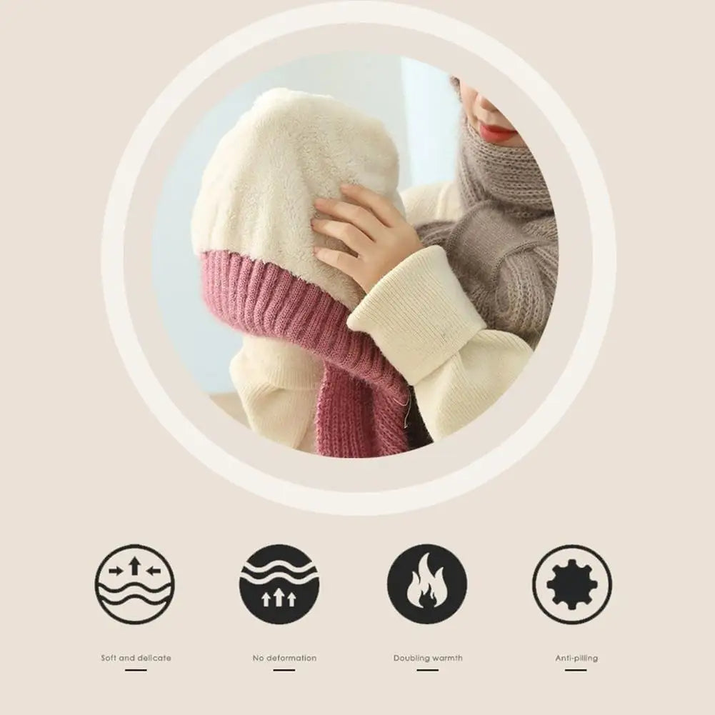 CozyWind Beanie & Scarf Set - Warm Winter Accessory for Women