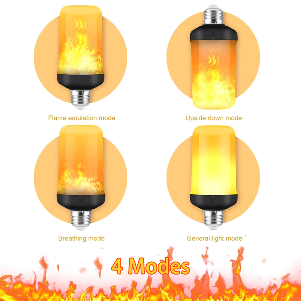 FlameGlow LED Party Lamp - 4 Flame Modes