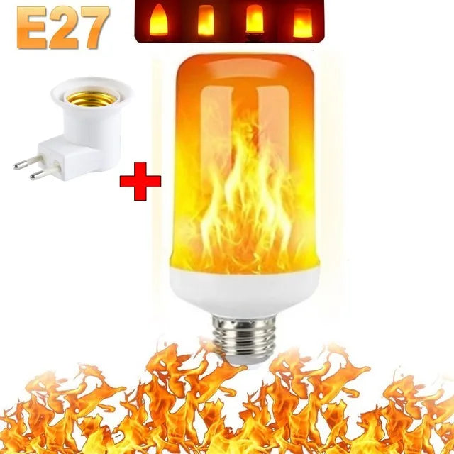 FlameGlow LED Party Lamp - 4 Flame Modes