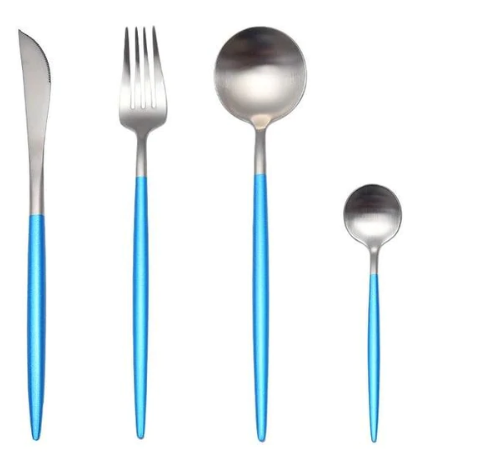 Luxe 24-Piece Gold-Silver Cutlery Set