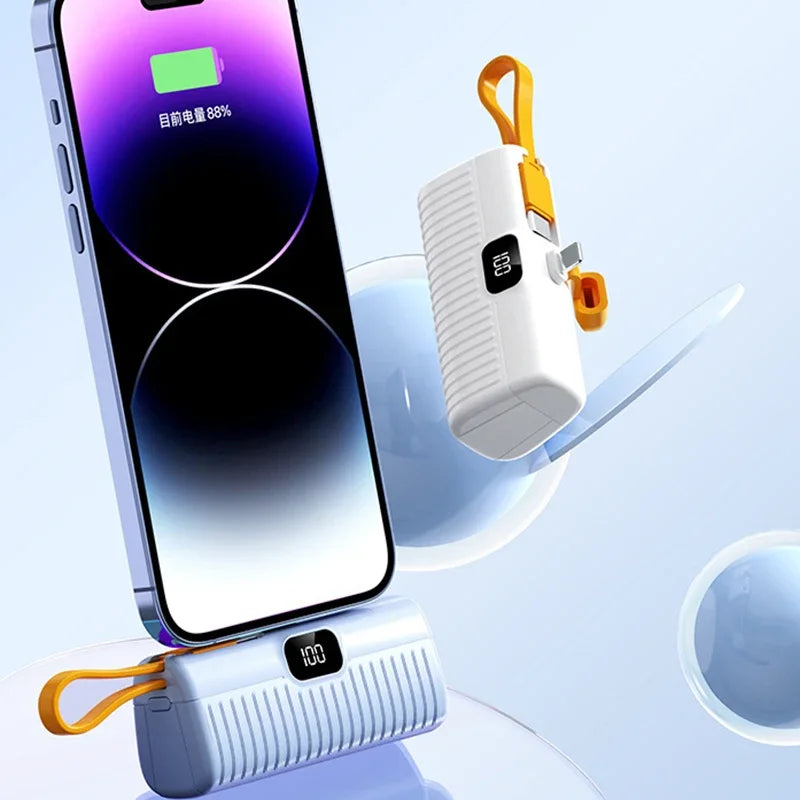 PowerPod Charger - Compact 3000mAh Wireless Portable Power Bank