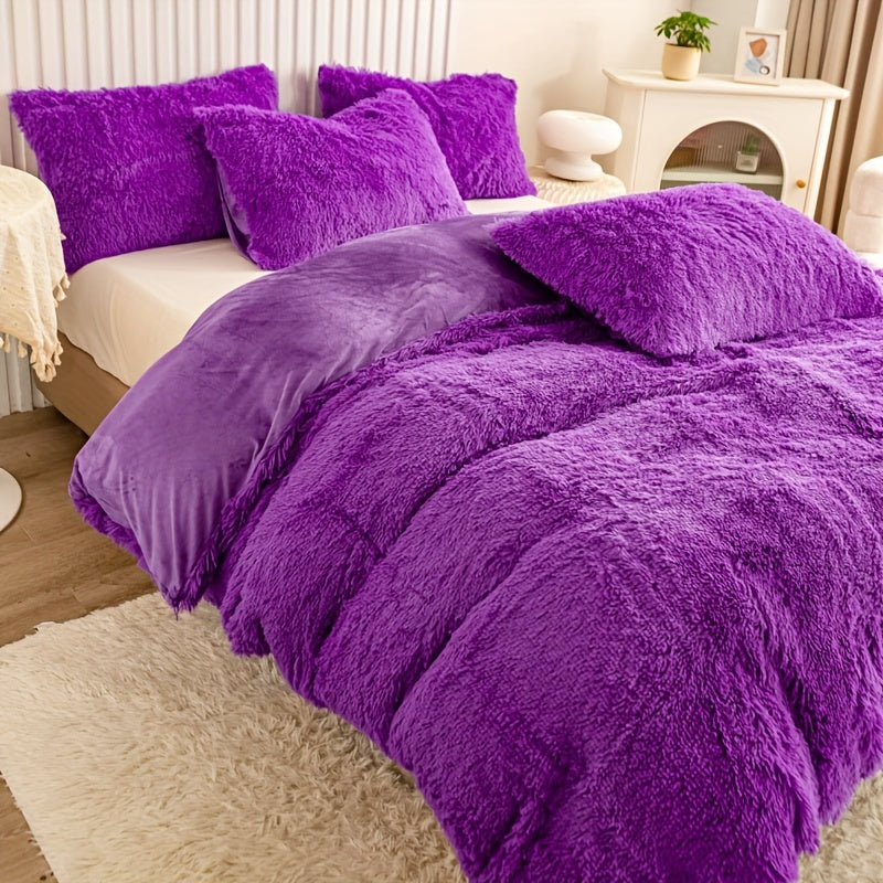 Ultra-Soft Plush Duvet Cover Set - Zipped