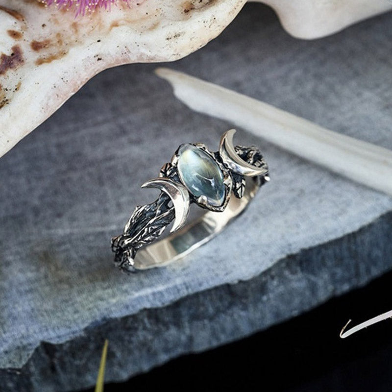 Iris - Moonstone Statement Ring for Women