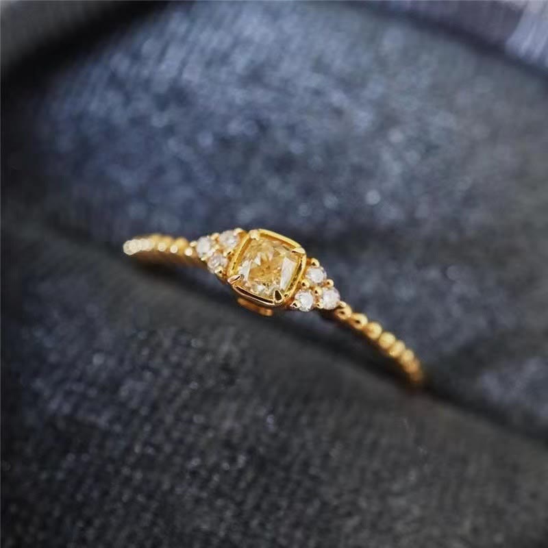 Alina - Natural Citrine Gemstone Ring for Women