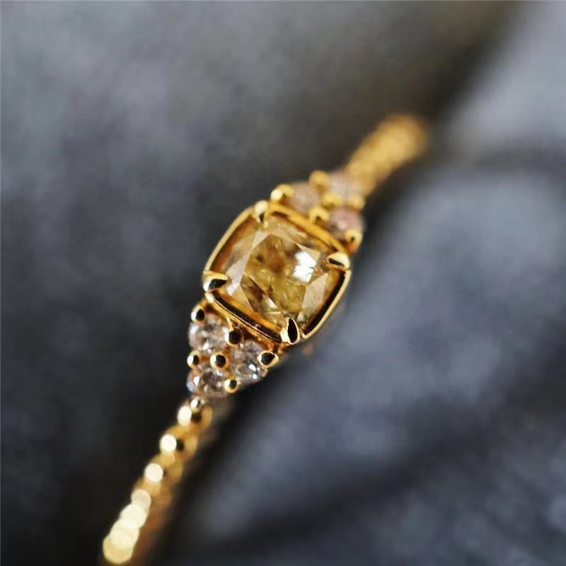 Alina - Natural Citrine Gemstone Ring for Women