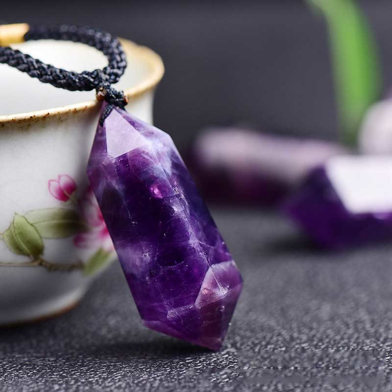 Natural Amethyst - Crystal Necklace