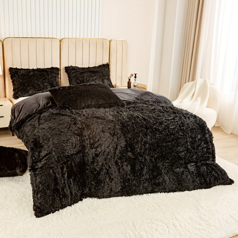 Ultra-Soft Plush Duvet Cover Set - Zipped