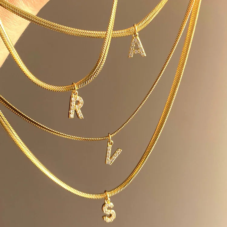 Ella - Gold Initial Necklace for Women