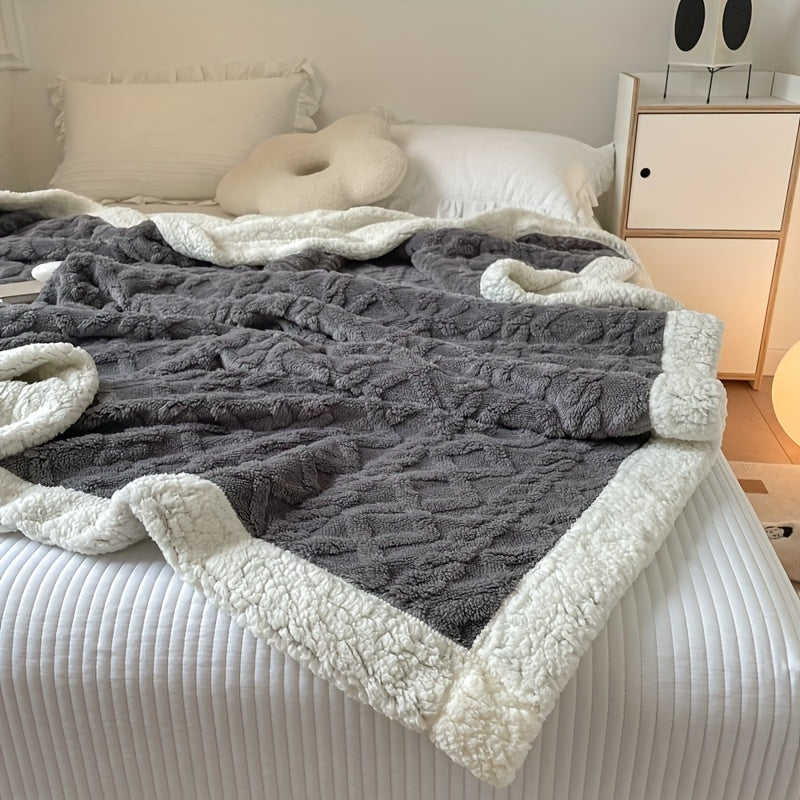 Reversible Fleece Blanket - Cozy Warm Comfort