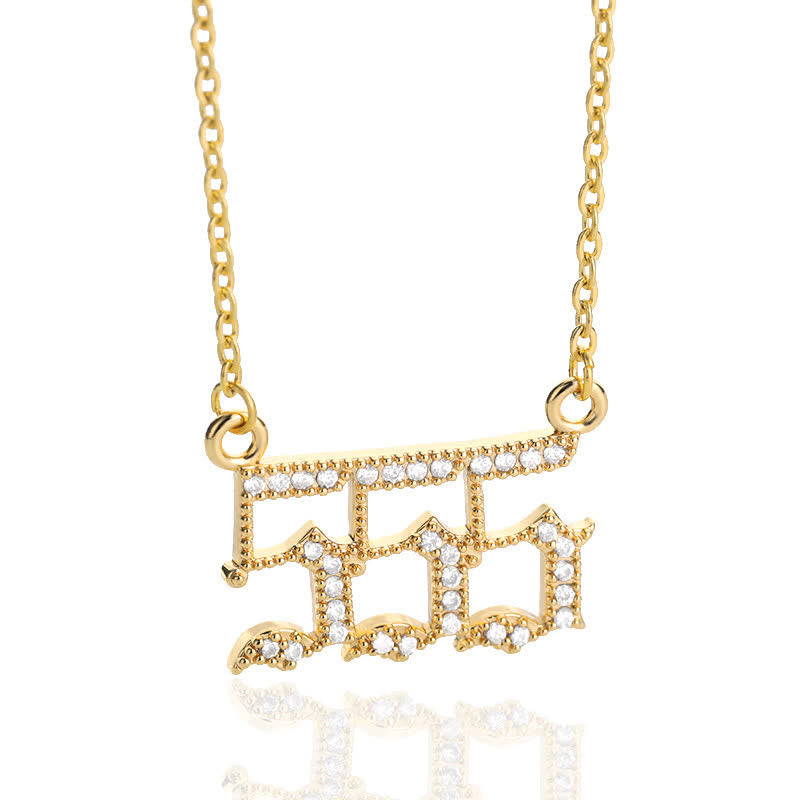 Zirconia - Angel Numbers Necklace for Women