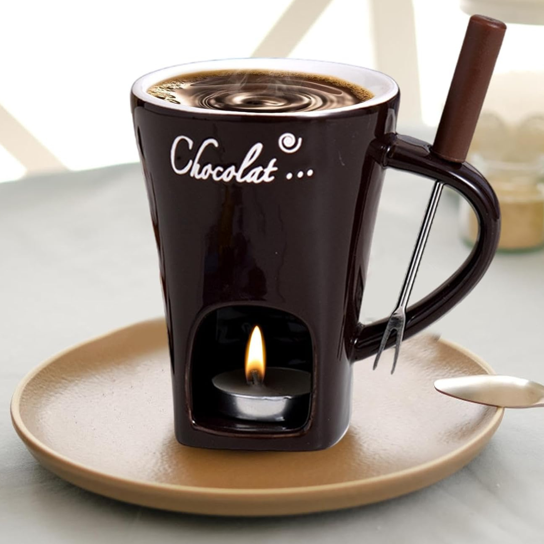 ChocoFondue - Ceramic Chocolate & Cheese Melting Bowl