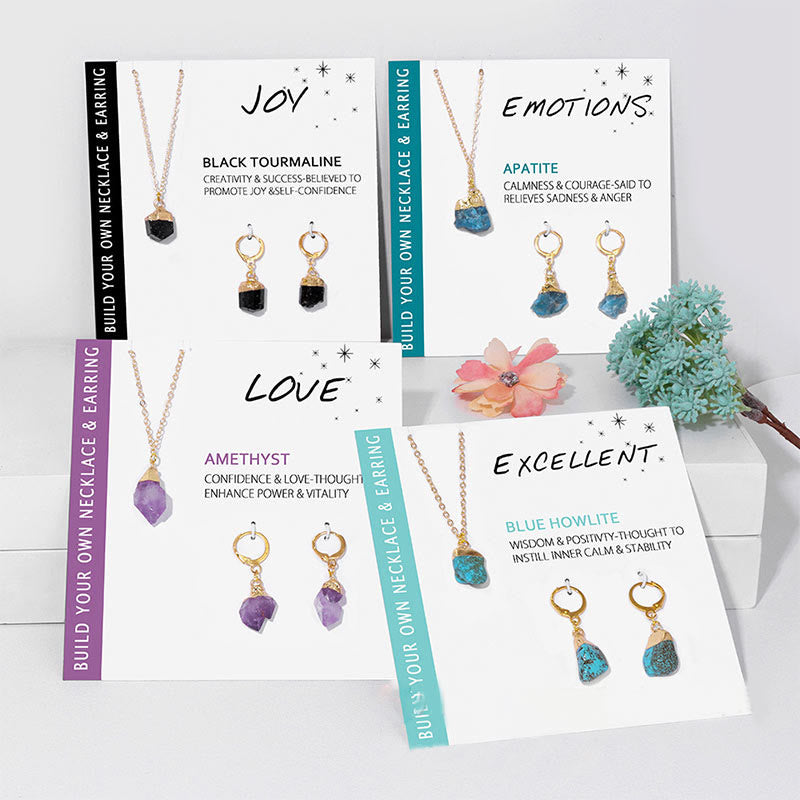 Elara - Crystal Necklace & Earrings Set for Women