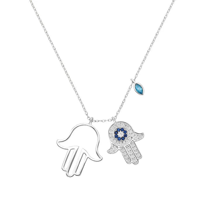 Yasmin - Hamsa & Evil Eye Necklace for Women