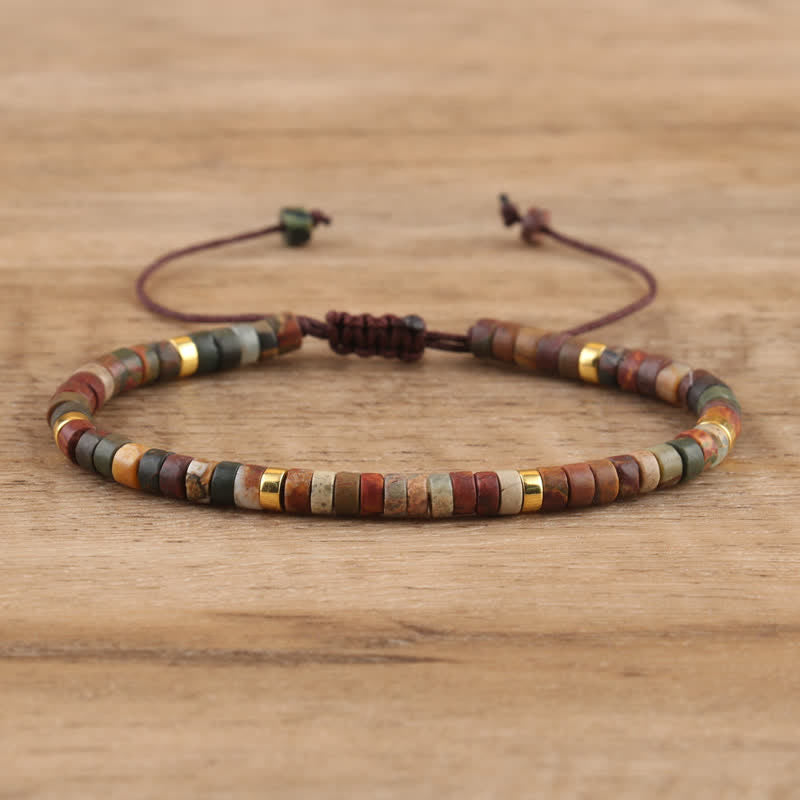 Seraphina - Braided Natural Stone Bead Bracelet for Women