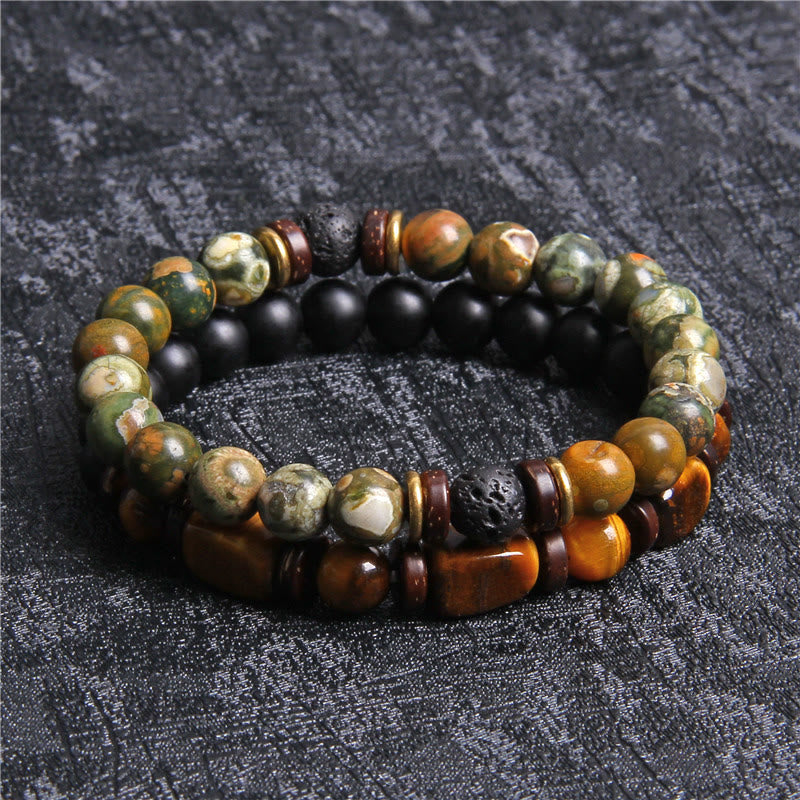 Naya - African Turquoise & Tiger Eye Bracelet for Women