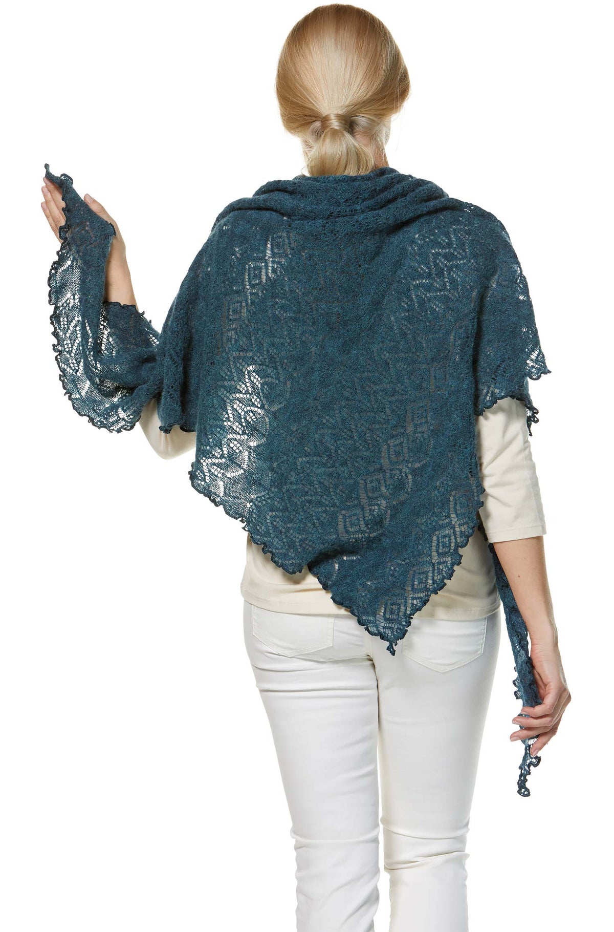 SoftWeave Scarf - Elegant Open-Knit Alpaca Wrap