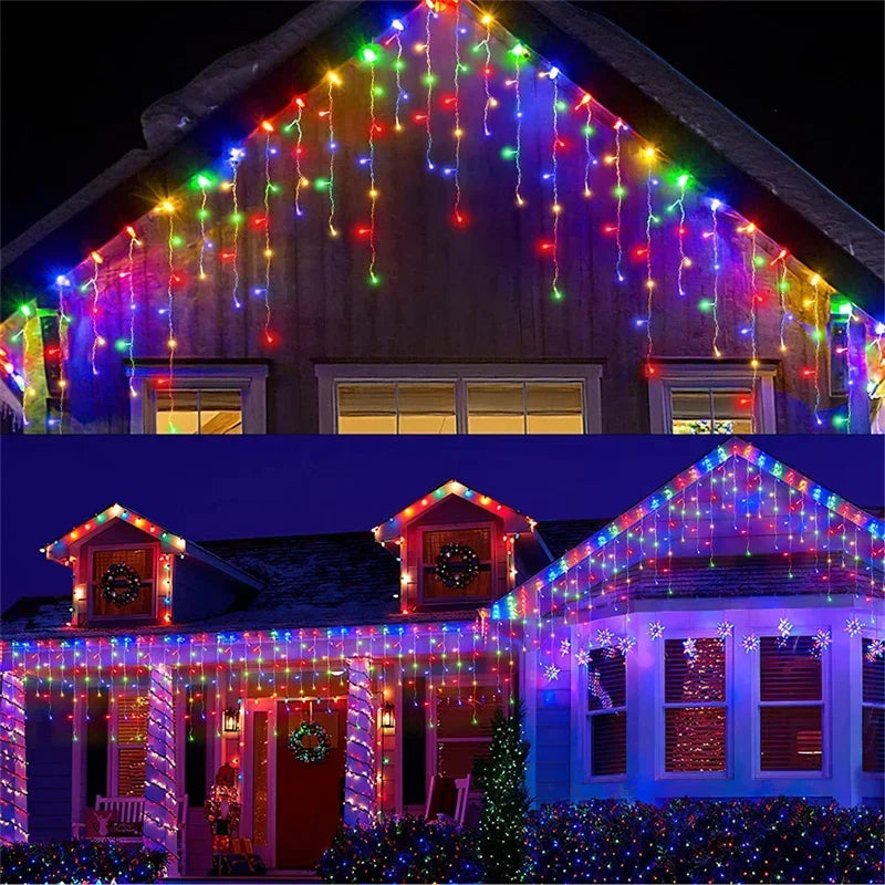 Glimmerfall - Outdoor LED Light Curtain for Festive Decoration