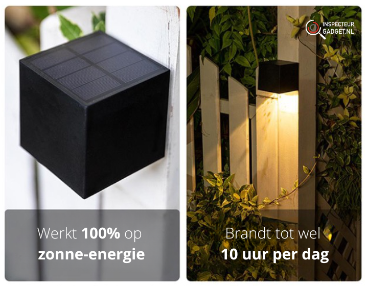 Solar Cube Wall Lights - Outdoor Garden Lighting