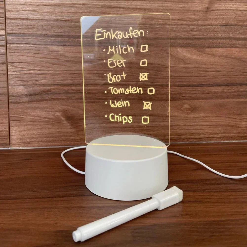 GlowPad Illuminated Note Board for Creatives