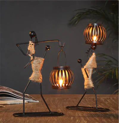 VintageMan - Retro Elegant Candle Holder