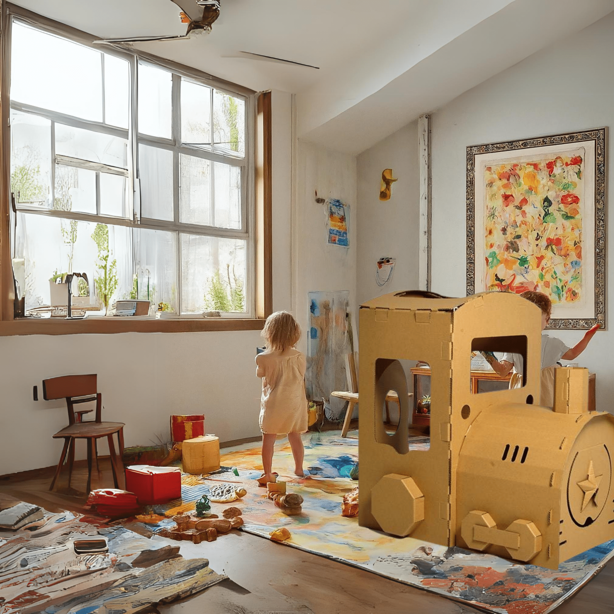 Montessori - DIY Cardboard Figures Building Set