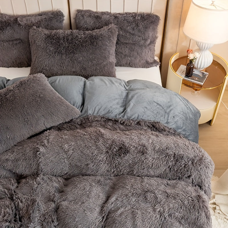 Ultra-Soft Plush Duvet Cover Set - Zipped