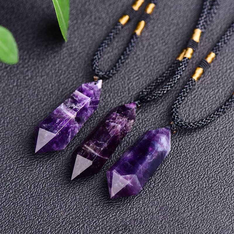 Natural Amethyst - Crystal Necklace