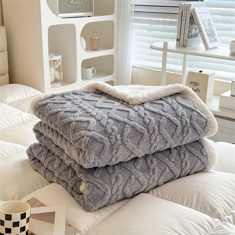 Vintage Double-Sided Fleece Blanket