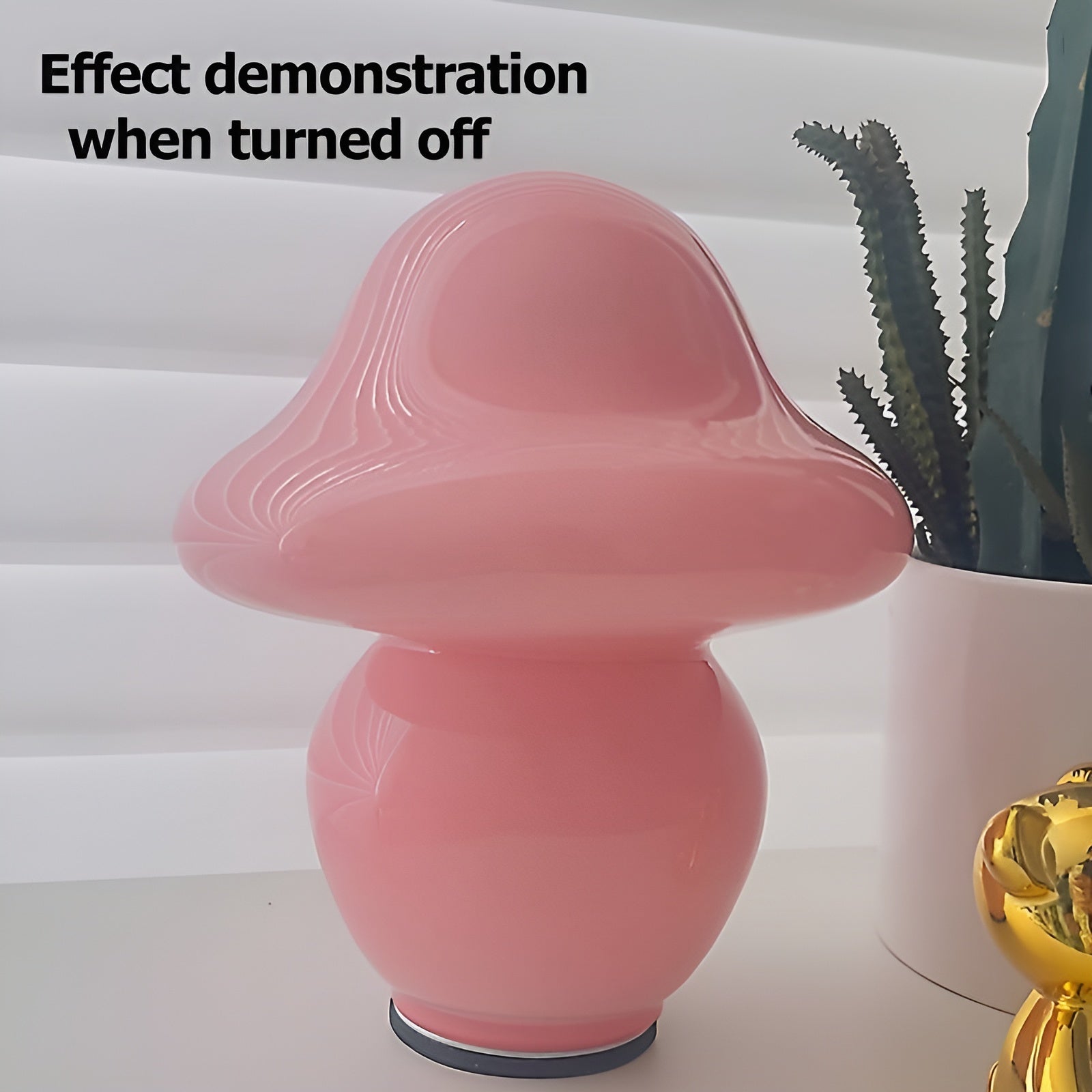 MushroomDream Glass Lamp - Decorative LED