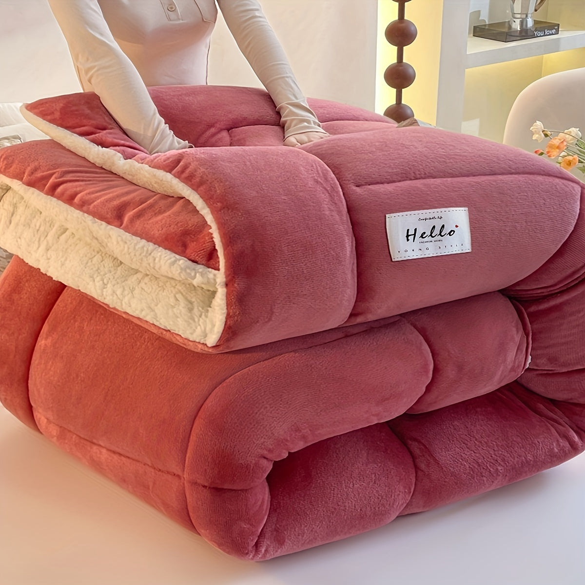 Cabin Sherpa Fleece Comforter - Cozy Warm