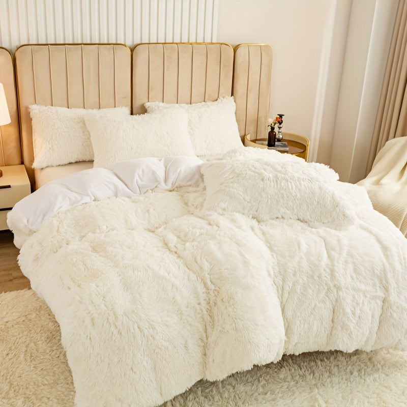 Ultra-Soft Plush Duvet Cover Set - Zipped